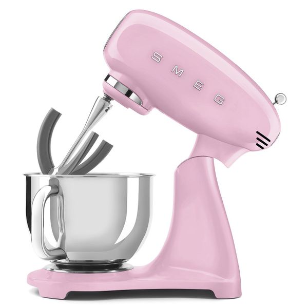 Smeg Keukenrobot inox mengkom volume 4,8 liter roze