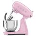 Robot sur socle - bol en inox volume 4,8 litres - rose 