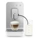 Smeg BCC13 Bean to cup Volautomatische koffiemachine automatisch melksysteem mat wit met inox