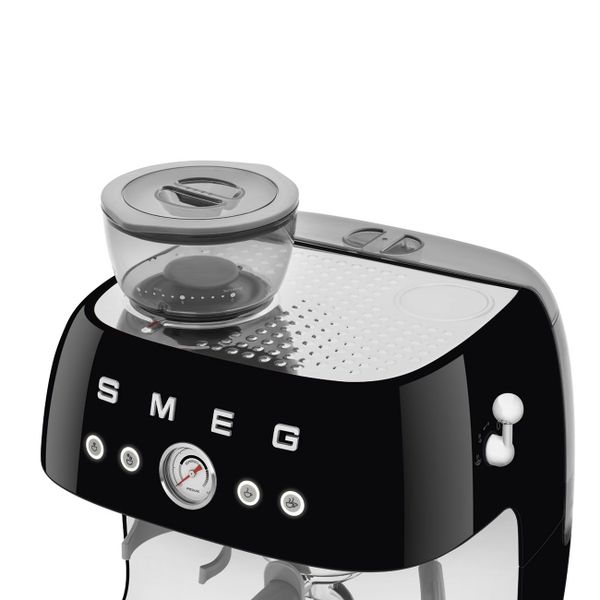 Espresso koffiemachine met geïntegreerde molen - zwart Smeg