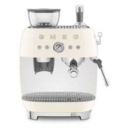 Machine à café expresso avec broyeur intégré - crème 