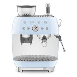 Smeg Espresso koffiemachine met geïntegreerde molen - pastelblauw