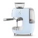 Espresso koffiemachine met geïntegreerde molen - pastelblauw 