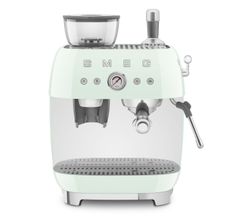 Espresso koffiemachine met geïntegreerde molen - pastelgroen Smeg