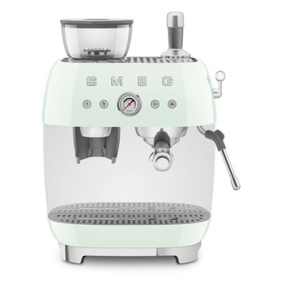 Espresso koffiemachine met geïntegreerde molen - pastelgroen Smeg