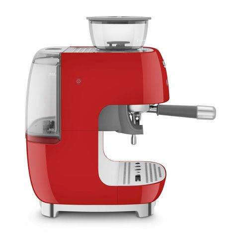 Espresso koffiemachine met geïntegreerde molen - rood  Smeg