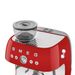 Smeg Espresso koffiemachine met geïntegreerde molen - rood