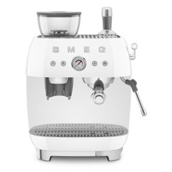 Espresso koffiemachine met geïntegreerde molen - wit 