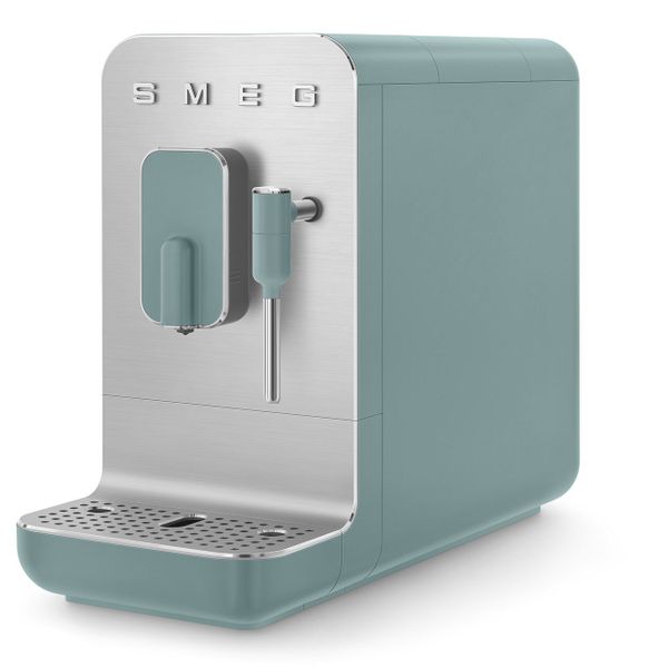 Bean to cup Volautomatische koffiemachine stoomfunctie - emerald green met inox 