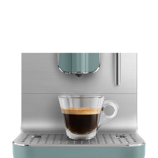 Smeg Bean to cup Volautomatische koffiemachine stoomfunctie - emerald green met inox