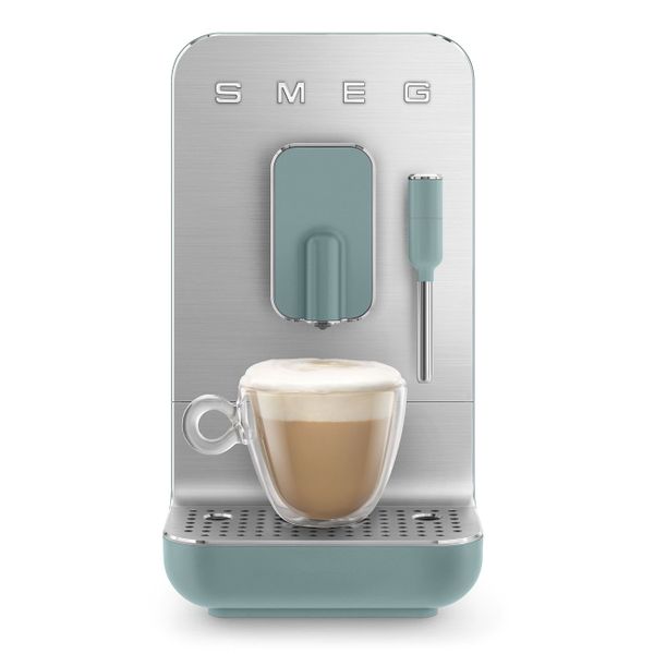 Smeg Bean to cup Volautomatische koffiemachine stoomfunctie - emerald green met inox