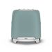 Smeg Broodrooster - 2 sleuven 2 sneden - emerald green