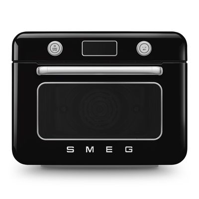 Vrijstaande combi stoomoven - 30L - 3 kookniveau's - 30 voorgeprogrameerde recepten - Zwart Smeg