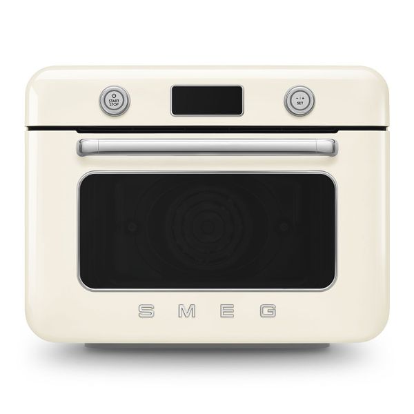 Smeg Vrijstaande combi stoomoven - 30L - 3 kookniveau's - 30 voorgeprogrameerde recepten - Crème