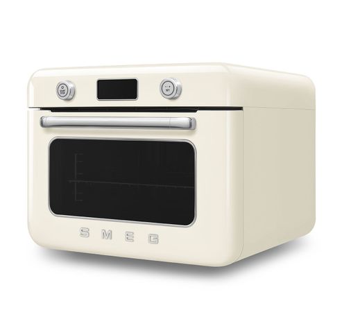 Four combi vapeur pose libre - 30L - 3 niveaux de cuisson - 30 recettes préprogrammées - Crème  Smeg