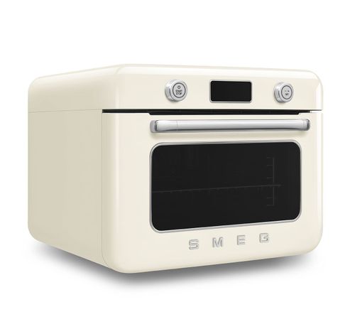 Four combi vapeur pose libre - 30L - 3 niveaux de cuisson - 30 recettes préprogrammées - Crème  Smeg