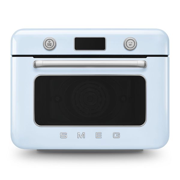 Smeg Vrijstaande combi stoomoven - 30L - 3 kookniveau's - 30 voorgeprogrameerde recepten - Pastelblauw