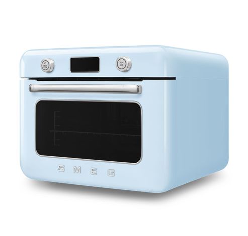 Vrijstaande combi stoomoven - 30L - 3 kookniveau's - 30 voorgeprogrameerde recepten - Pastelblauw  Smeg