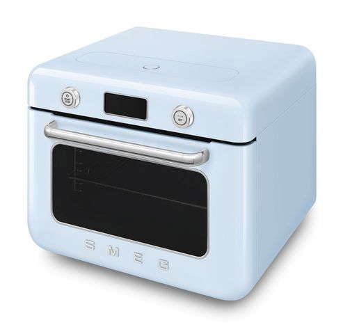 Vrijstaande combi stoomoven - 30L - 3 kookniveau's - 30 voorgeprogrameerde recepten - Pastelblauw  Smeg