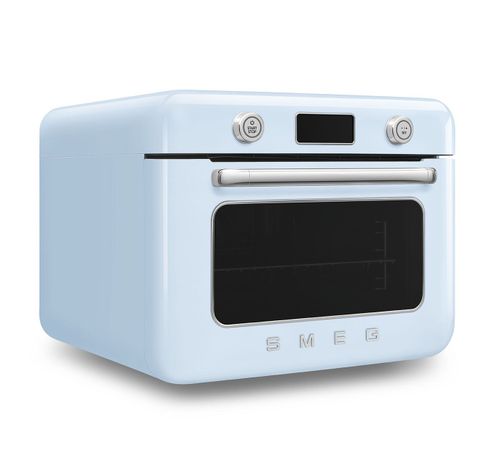 Vrijstaande combi stoomoven - 30L - 3 kookniveau's - 30 voorgeprogrameerde recepten - Pastelblauw  Smeg