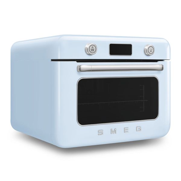 Vrijstaande combi stoomoven - 30L - 3 kookniveau's - 30 voorgeprogrameerde recepten - Pastelblauw 