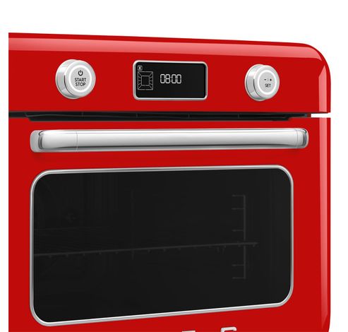 Vrijstaande combi stoomoven - 30L - 3 kookniveau's - 30 voorgeprogrameerde recepten - Rood  Smeg