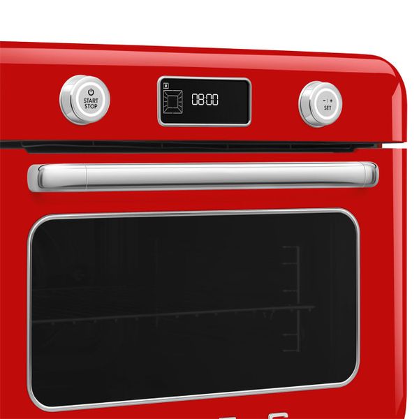 Vrijstaande combi stoomoven - 30L - 3 kookniveau's - 30 voorgeprogrameerde recepten - Rood 