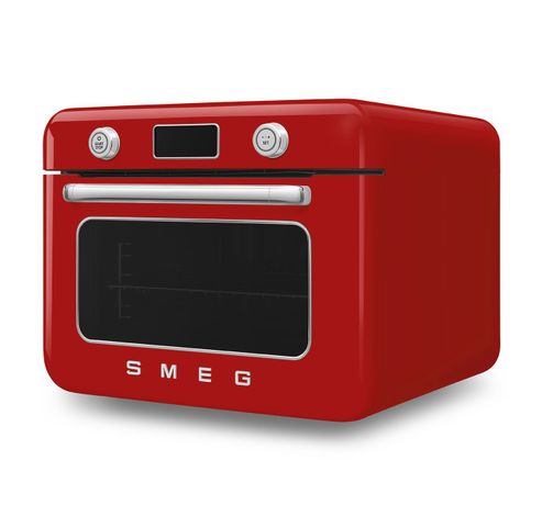 Vrijstaande combi stoomoven - 30L - 3 kookniveau's - 30 voorgeprogrameerde recepten - Rood  Smeg