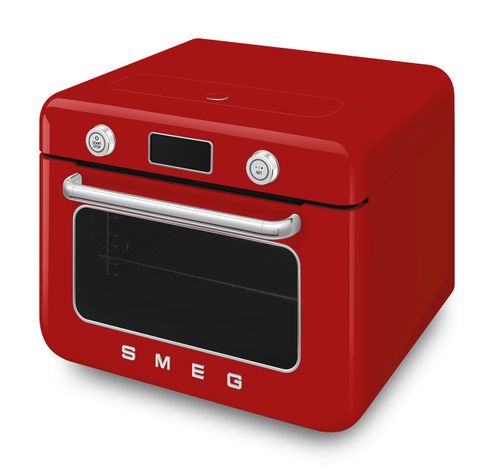 Vrijstaande combi stoomoven - 30L - 3 kookniveau's - 30 voorgeprogrameerde recepten - Rood  Smeg