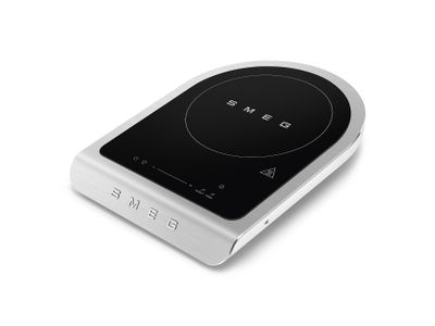 Draagbare inductie kookplaat - 1 kookzone - 9 vermogensniveau's + booster - slider bediening - Ø12-24 cm - temperatuursonde - Mat wit