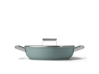 50's Style Aesthetic Sauteerpan met anti-aanbaklaag 28cm Emerald Green