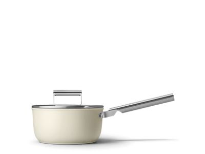 50's Style Aesthetic Steelpan met anti-aanbaklaag 20cm Crème