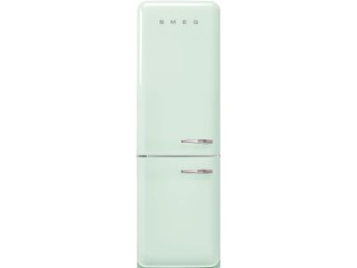 50's Style Koelkast/diepvriezer 234L+97L scharnieren links Pastelgroen