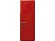 50's Style Koelkast/diepvriezer 333L+128L scharnieren rechts Rood