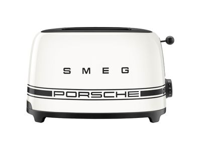 Porsche x SMEG Broodrooster 2 sleuven 2 sneden Carrara Wit