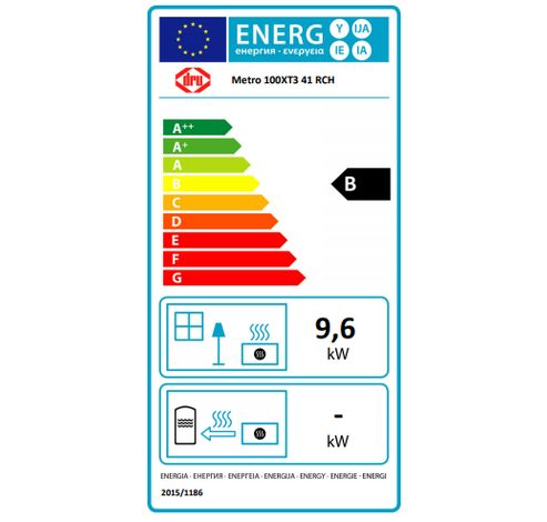 Metro 100XT/3 Eco Wave Ceraglass, Aardgas  Dru