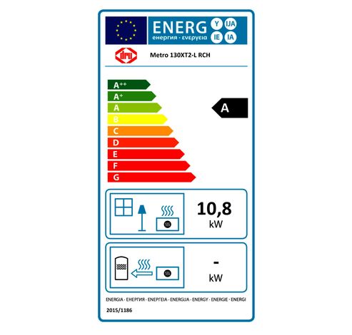 Metro 130XT/2 Eco Wave Zwart, Aardgas  Dru