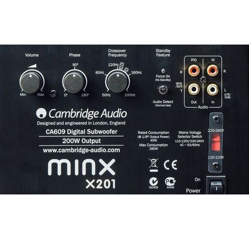 Minx X201 White  Cambridge Audio