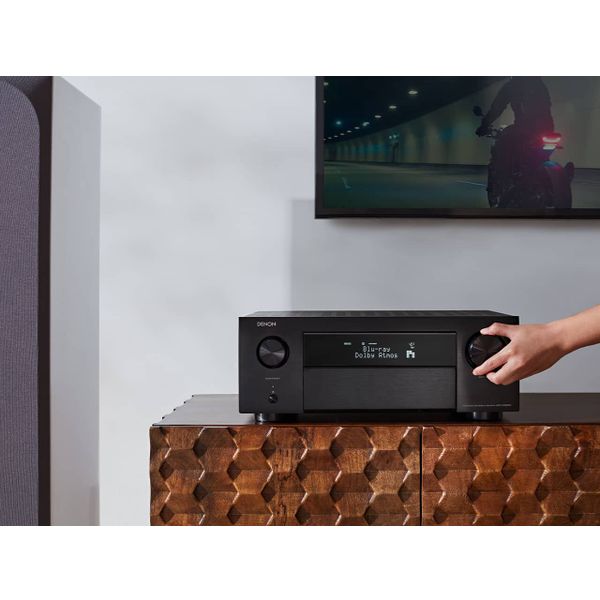 Denon AVCX4800HSPE2 8K-video en 3D-audio-ervaring met een 9.4-kanaals versterker Zilver