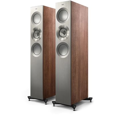 REFERENCE 3 Meta Floorstanding Speaker SATIN WALNUT/SILVER (per paar) KEF