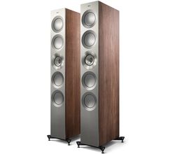 REFERENCE 5 Meta Floorstanding Speaker SATIN WALNUT/SILVER (per paar) KEF