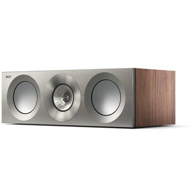 REFERENCE 2 Meta Centre Channel Speaker SATIN WALNUT/SILVER (per stuk) KEF