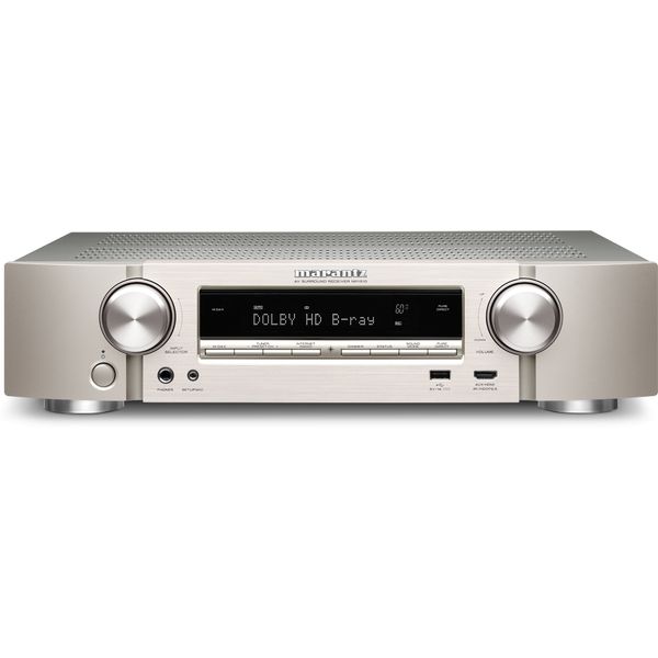 Marantz NR1510 Slanke 5.2-kanaals 4K Ultra HD AV-Receiver Zilver-Goud