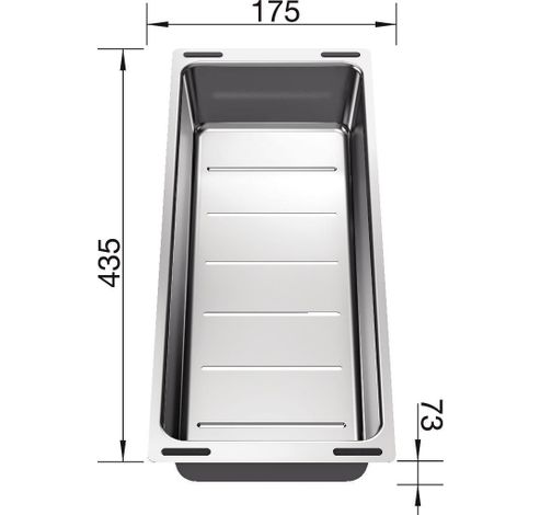 Insert multifonctionnel en acier inoxydable 233739  Blanco