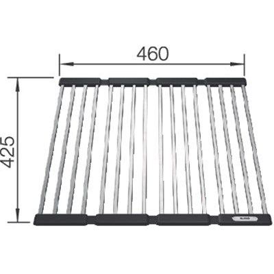 Grille d'égouttage pliable 460x425  Blanco