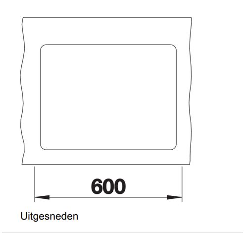 Subline 340/160-F Silgranit vulkaangrijs  Blanco