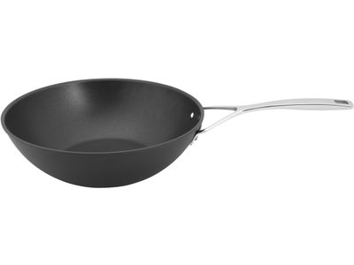 Alu Pro 5 Wok Vlakke bodem Duraslide Titanium 30cm