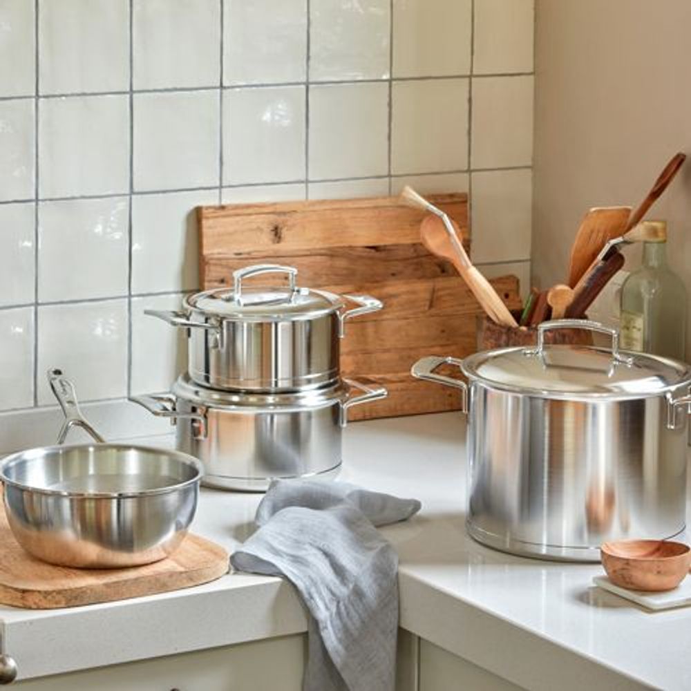 Demeyere Kookpotten Silver 7 Kookpot met dubbelwandig deksel 18cm 2,2l