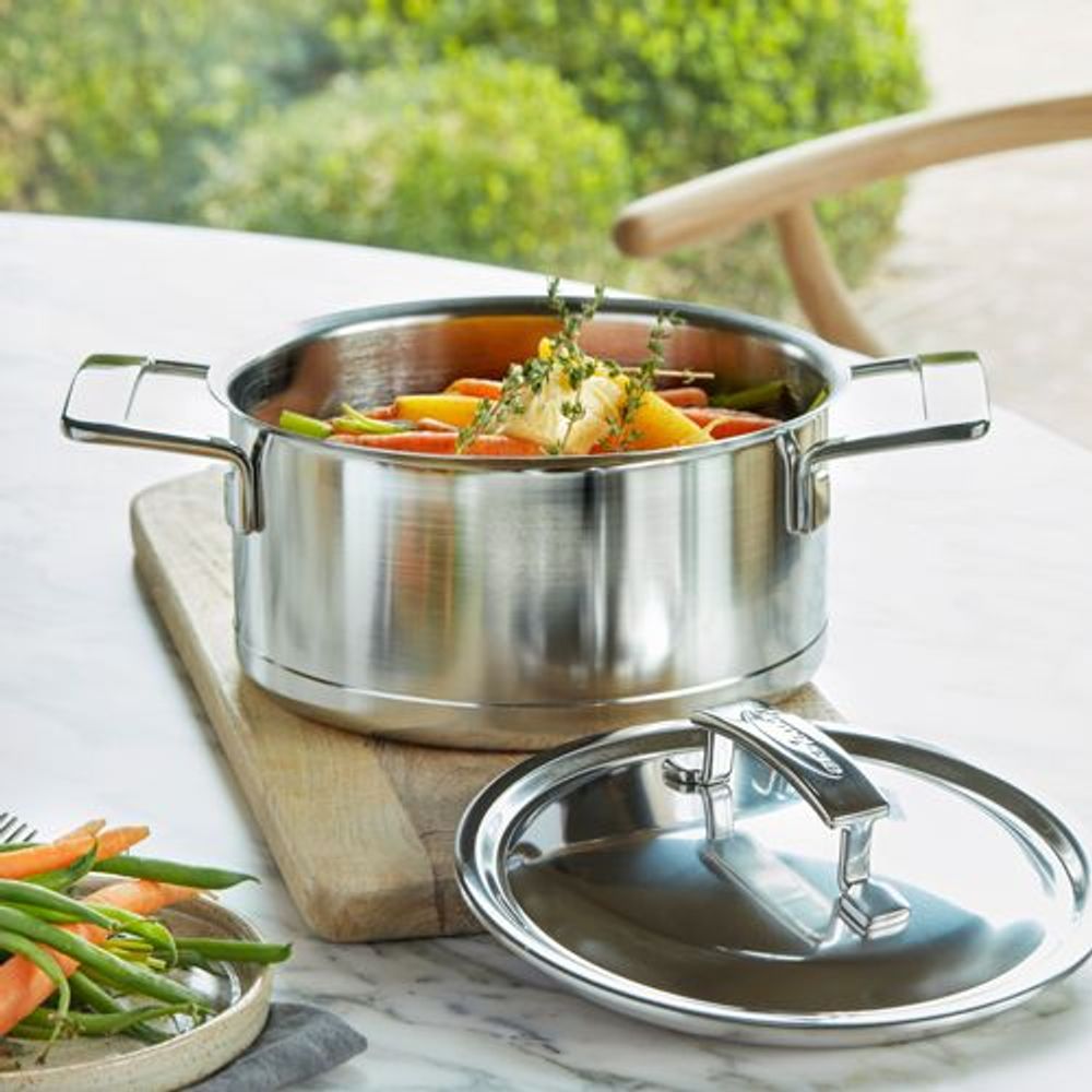 Demeyere Kookpotten Silver 7 Kookpot met dubbelwandig deksel 18cm 2,2l