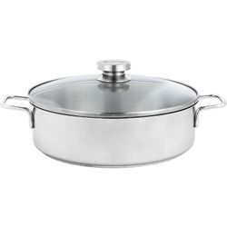 Apollo lage kookpot met glasdeksel 24 cm 